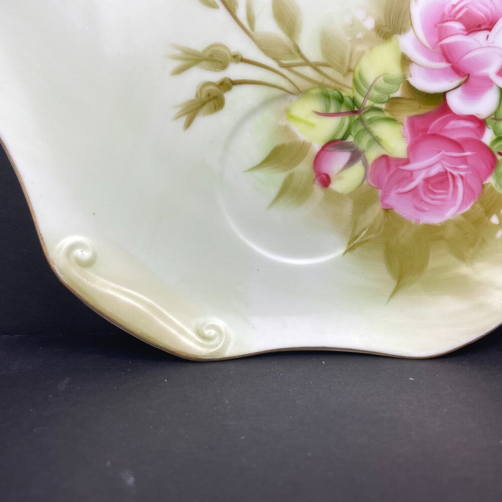 Set of 2 Lefton China 3071 Hand Painted Cup & Saucer Sets Pink Roses - Japan - Picture 5 of 14